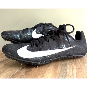 Nike Size 10 Zoom Rival S 9 Track Racing Shoes Spikes Black Indigo Fog Sprinting